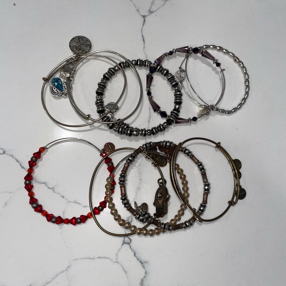 Bundle of 10 assorted ALEX AND ANI bracelets